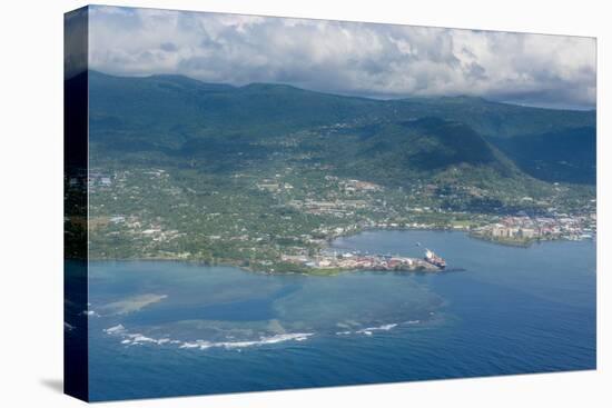 Aerial of the Island of Upolu, Samoa, South Pacific, Pacific-Michael Runkel-Stretched Canvas