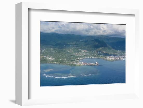 Aerial of the Island of Upolu, Samoa, South Pacific, Pacific-Michael Runkel-Framed Photographic Print