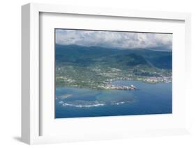 Aerial of the Island of Upolu, Samoa, South Pacific, Pacific-Michael Runkel-Framed Photographic Print