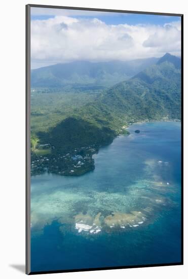 Aerial of the Island of Upolu, Samoa, South Pacific, Pacific-Michael Runkel-Mounted Photographic Print