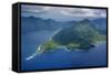 Aerial of the Island of Upolu, Samoa, South Pacific-Michael Runkel-Framed Stretched Canvas