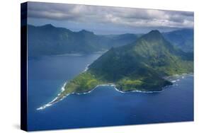 Aerial of the Island of Upolu, Samoa, South Pacific-Michael Runkel-Stretched Canvas