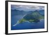 Aerial of the Island of Upolu, Samoa, South Pacific-Michael Runkel-Framed Photographic Print