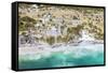 Aerial of the mayan ruins of Tulum, Mexico-Matteo Colombo-Framed Stretched Canvas