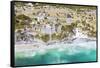 Aerial of the mayan ruins of Tulum, Mexico-Matteo Colombo-Framed Stretched Canvas