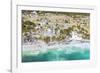 Aerial of the mayan ruins of Tulum, Mexico-Matteo Colombo-Framed Photographic Print