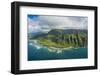 Aerial of the Napali Coast, Kauai, Hawaii, United States of America, Pacific-Michael Runkel-Framed Photographic Print