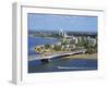 Aerial of the Narrows Bridge in the City of Perth, Western Australia, Australia, Pacific-Scholey Peter-Framed Photographic Print