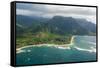 Aerial of the North Shore of the Island of Kauai, Hawaii, United States of America, Pacific-Michael Runkel-Framed Stretched Canvas