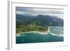 Aerial of the North Shore of the Island of Kauai, Hawaii, United States of America, Pacific-Michael Runkel-Framed Photographic Print