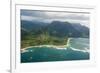 Aerial of the North Shore of the Island of Kauai, Hawaii, United States of America, Pacific-Michael Runkel-Framed Photographic Print