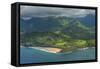 Aerial of the North Shore of the Island of Kauai, Hawaii, United States of America, Pacific-Michael Runkel-Framed Stretched Canvas