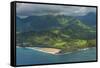 Aerial of the North Shore of the Island of Kauai, Hawaii, United States of America, Pacific-Michael Runkel-Framed Stretched Canvas
