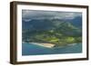 Aerial of the North Shore of the Island of Kauai, Hawaii, United States of America, Pacific-Michael Runkel-Framed Photographic Print