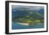 Aerial of the North Shore of the Island of Kauai, Hawaii, United States of America, Pacific-Michael Runkel-Framed Photographic Print