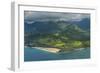 Aerial of the North Shore of the Island of Kauai, Hawaii, United States of America, Pacific-Michael Runkel-Framed Photographic Print