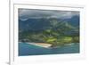 Aerial of the North Shore of the Island of Kauai, Hawaii, United States of America, Pacific-Michael Runkel-Framed Photographic Print