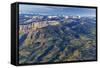 Aerial of the Rocky Mountain Front in Montana, USA-Chuck Haney-Framed Stretched Canvas