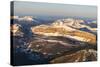 Aerial of the Rocky Mountains in the Bob Marshall Wilderness of Montana, USA-Chuck Haney-Stretched Canvas