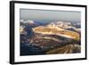 Aerial of the Rocky Mountains in the Bob Marshall Wilderness of Montana, USA-Chuck Haney-Framed Photographic Print
