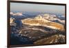 Aerial of the Rocky Mountains in the Bob Marshall Wilderness of Montana, USA-Chuck Haney-Framed Photographic Print