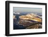 Aerial of the Rocky Mountains in the Bob Marshall Wilderness of Montana, USA-Chuck Haney-Framed Photographic Print