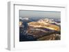 Aerial of the Rocky Mountains in the Bob Marshall Wilderness of Montana, USA-Chuck Haney-Framed Photographic Print