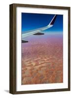 Aerial of the Rub al Khali, the Empty Quarter, Kingdom of Saudi Arabia, Middle East-Michael Runkel-Framed Photographic Print