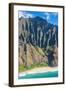 Aerial of the Rugged Napali Coast, Kauai, Hawaii, United States of America, Pacific-Michael Runkel-Framed Photographic Print