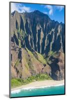 Aerial of the Rugged Napali Coast, Kauai, Hawaii, United States of America, Pacific-Michael Runkel-Mounted Photographic Print