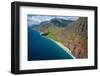 Aerial of the Rugged Napali Coast, Kauai, Hawaii, United States of America, Pacific-Michael Runkel-Framed Photographic Print