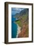 Aerial of the Rugged Napali Coast, Kauai, Hawaii, United States of America, Pacific-Michael Runkel-Framed Photographic Print