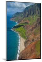 Aerial of the Rugged Napali Coast, Kauai, Hawaii, United States of America, Pacific-Michael Runkel-Mounted Photographic Print