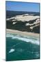 Aerial of the Seventy-Five Mile Beach, Fraser Island, UNESCO Site, Queensland, Australia-Michael Runkel-Mounted Photographic Print
