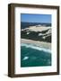 Aerial of the Seventy-Five Mile Beach, Fraser Island, UNESCO Site, Queensland, Australia-Michael Runkel-Framed Photographic Print