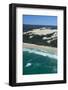 Aerial of the Seventy-Five Mile Beach, Fraser Island, UNESCO Site, Queensland, Australia-Michael Runkel-Framed Photographic Print