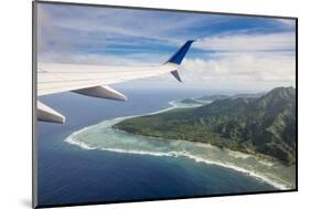 Aerial of the state of Kosrae, Federated States of Micronesia, South Pacific-Michael Runkel-Mounted Photographic Print