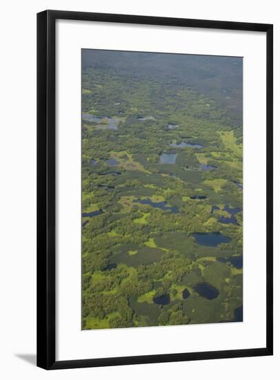 Aerial of the Uninhabitated South of Kamchatka, Russia, Eurasia-Michael Runkel-Framed Photographic Print