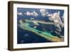 Aerial of the Very Beautiful Ant Atoll, Pohnpei, Micronesia, Pacific-Michael Runkel-Framed Photographic Print