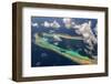 Aerial of the Very Beautiful Ant Atoll, Pohnpei, Micronesia, Pacific-Michael Runkel-Framed Photographic Print