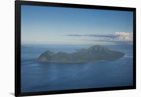 Aerial of Tongoa island, Shepherd Islands, Vanuatu, Pacific-Michael Runkel-Framed Photographic Print