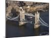 Aerial of Tower Bridge, London, England, United Kingdom, Europe-Charles Bowman-Mounted Premium Photographic Print