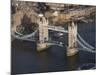Aerial of Tower Bridge, London, England, United Kingdom, Europe-Charles Bowman-Mounted Photographic Print