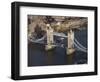 Aerial of Tower Bridge, London, England, United Kingdom, Europe-Charles Bowman-Framed Photographic Print