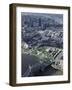 Aerial of Tower Bridge, Tower of London and the City of London, London, England-Adam Woolfitt-Framed Photographic Print