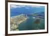 Aerial of Town and Beach of Miami-Jorg Hackemann-Framed Photographic Print