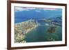 Aerial of Town and Beach of Miami-Jorg Hackemann-Framed Photographic Print