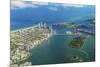 Aerial of Town and Beach of Miami-Jorg Hackemann-Mounted Photographic Print