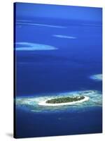 Aerial of Treasure Island Resort, Mamanuca Island Group, Fiji-David Wall-Stretched Canvas
