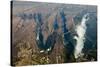 Aerial of Victoria Falls-Michele Westmorland-Stretched Canvas